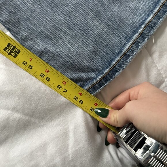 Rerock For Express Jeans Womens 8S Blue Denim Cotton Low Rise Boot Cut VTG Y2K - Picture 6 of 15